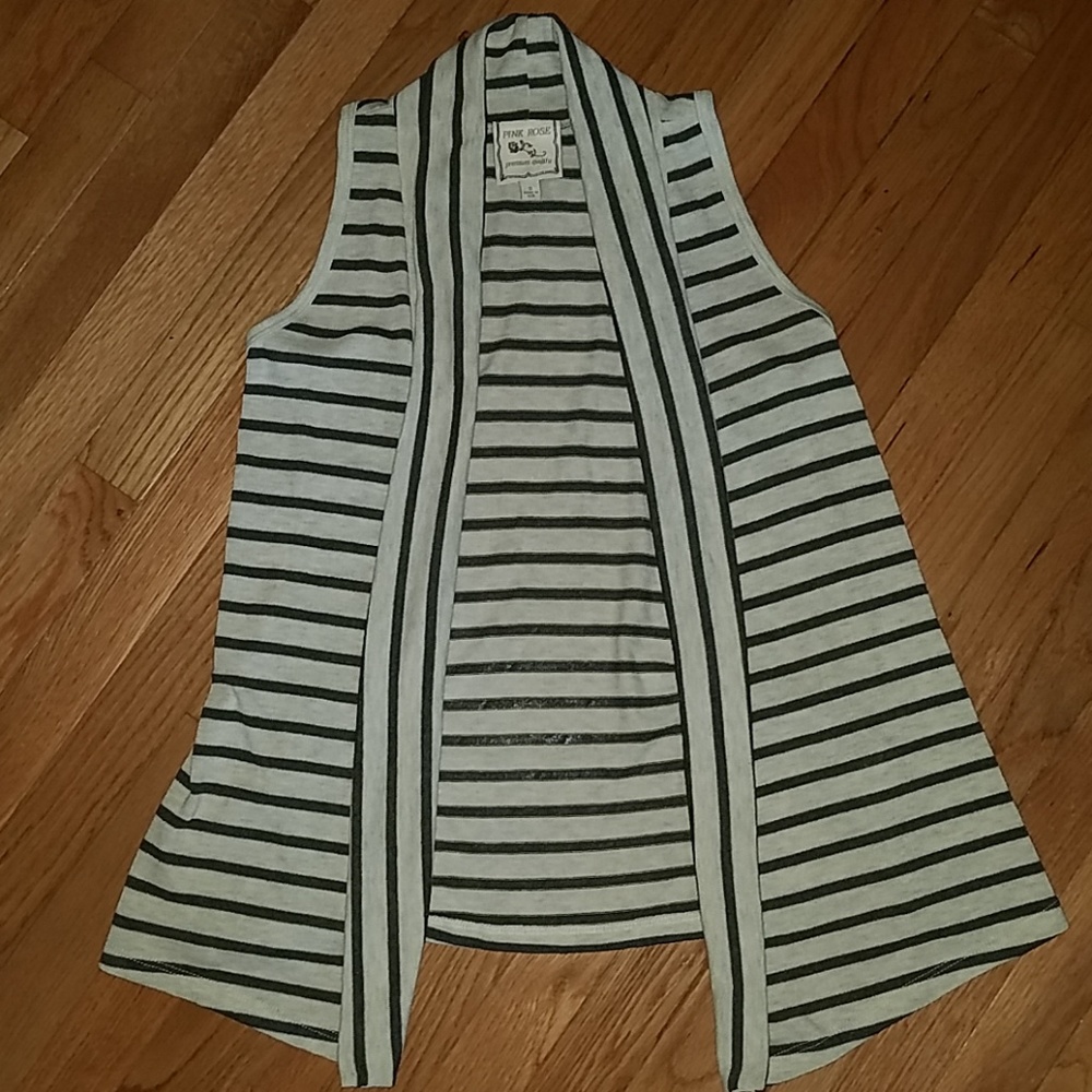 Pink Rose sleeveless cardigan